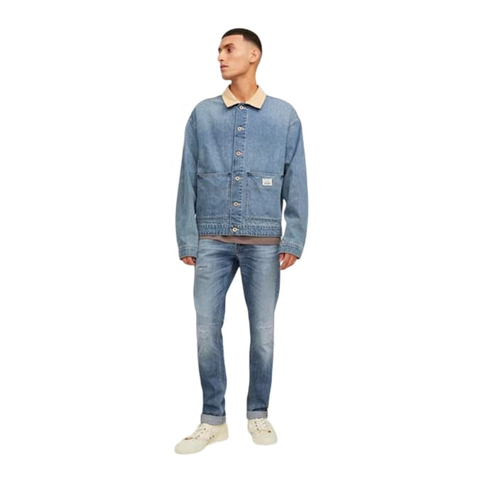 Jack And Jones Herenjeans van Bengaline, reguliere pasvorm (Blauwe Denim)