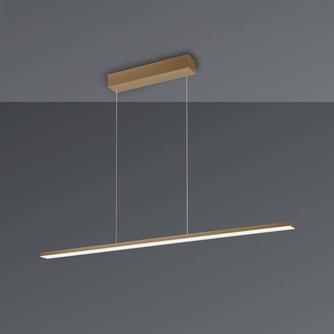 Bopp LED hanglamp Baseline 2.0, zandkleurig, lengte 119 cm