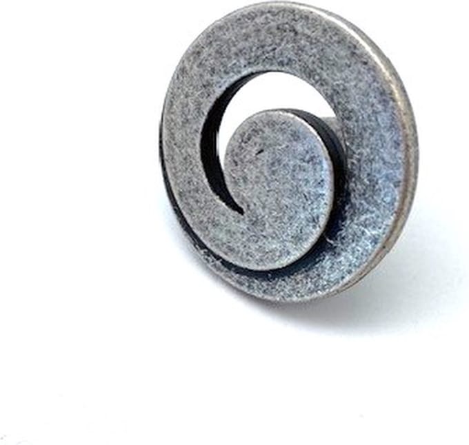 Knop Decor 5500 Antiek Zilver klein 23mm