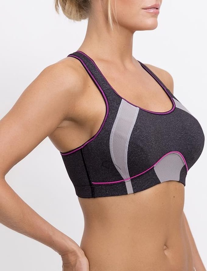 Q-Linn Barcelona Grijs - Sport bh Maat: 65D