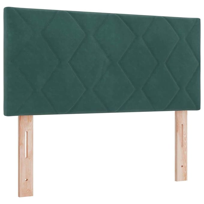 vidaXL - Hoofdbord - Donkergroen - 100 - cm - Fluweel