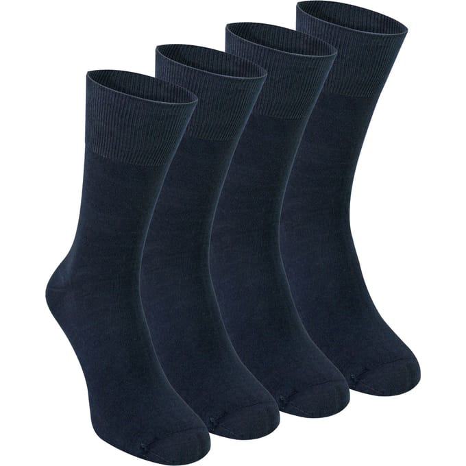 4 Paren Heren Bamboe Sensorische Sokken - Zachte Naadloze Comfortsokken voor de Hele Dag