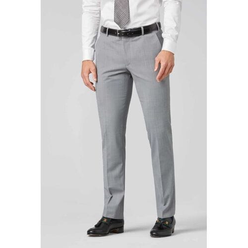 Meyer Broek Roma Fine Tropical Wool 4-Way-Stretch Licht Grijs / male