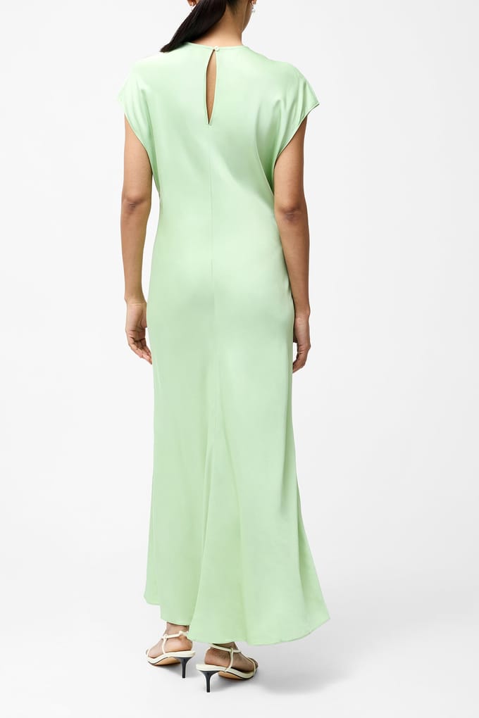 French Connection Ennis Satin Column Shape Dress Apple Green Größe: S | Maxikleider Outlet | Damen | Grün