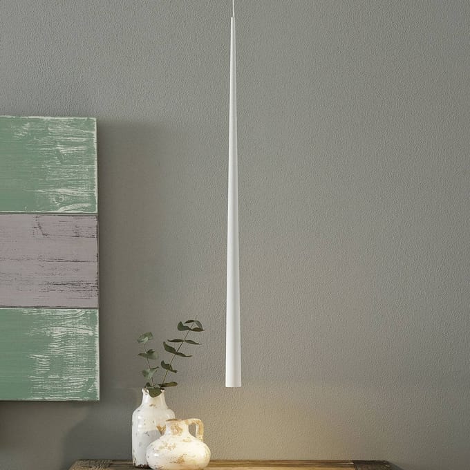 ACB ILUMINACIÓN Bendis - slanke LED hanglamp in wit