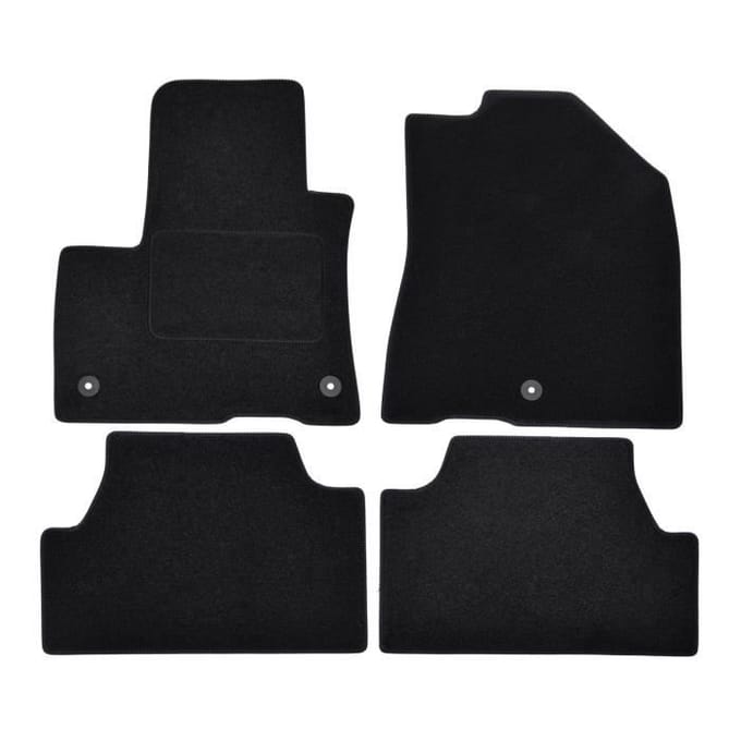 Tapis de sol - Kia - Soul Electric - Velours noir - 4 pièces - Antidérapant