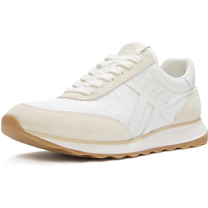 FitFlop Retro-Q FF Fabric/Suede Sneakers Dames Sneakers - Wit