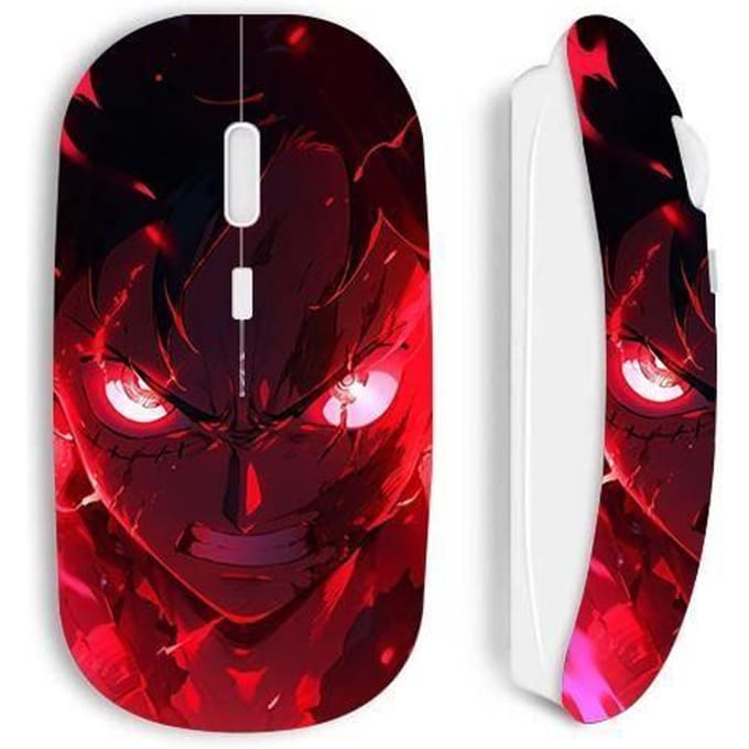 Draadloze muis - Maniacase - One Piece - Luffy Gear Art - Wit - Optisch - USB