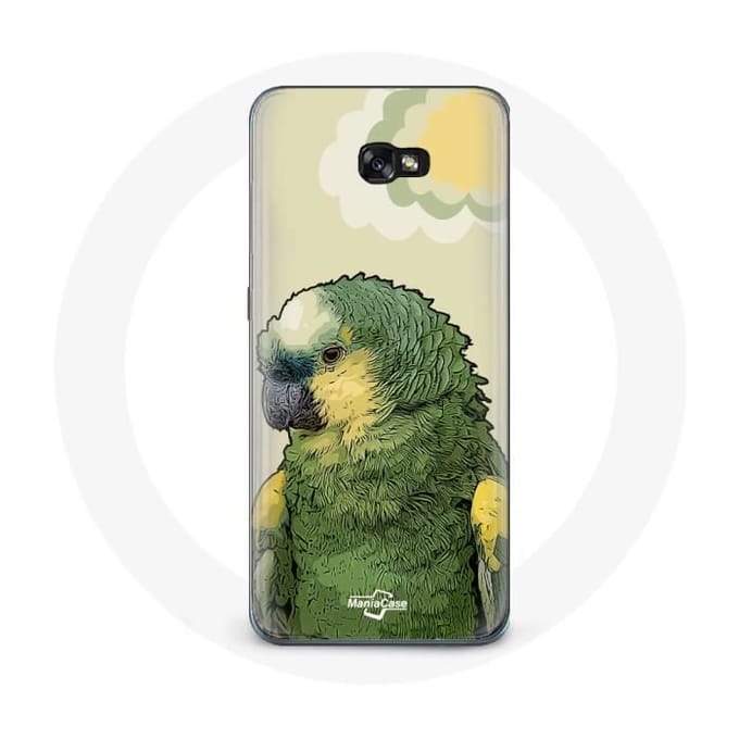 Coque - Amazone - Galaxy A3 2016 - Souple - Vert - Perroquets vert