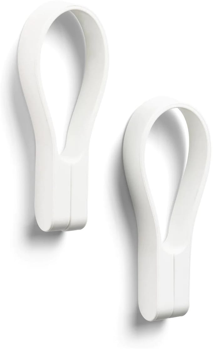 Zone Loop handdoekhouder set van 2 wit