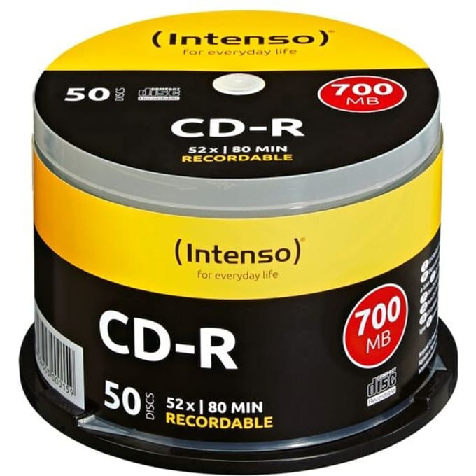 (Intenso) CD-R disc - 80 min / 700 MB - 52x speed - cakebox 50 stuks
