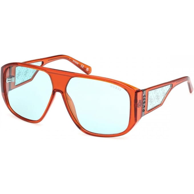 Guess Unisex Zonnebril Gu00135 44v Transparent Orange/61-11-140 red