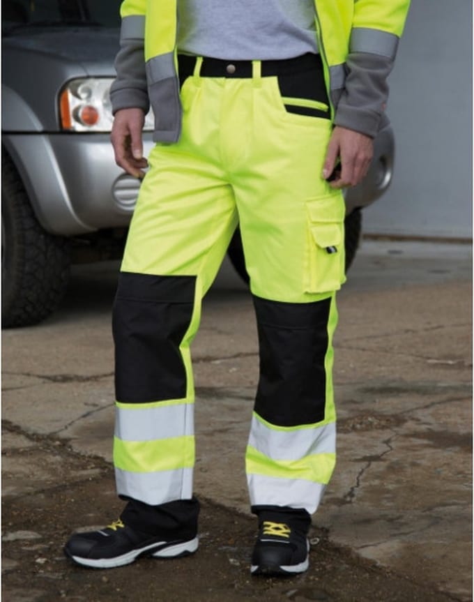 Regatta Safety Cargo Trouser RT327 - Fluorescent Yellow - 3XL