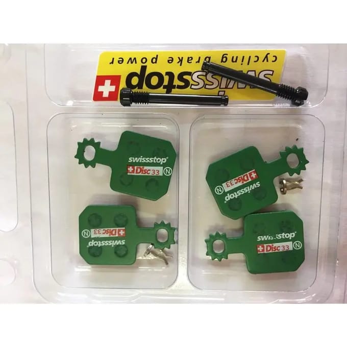 Set van 2 organische remblokjes voor fietsen Swissstop Disc 33