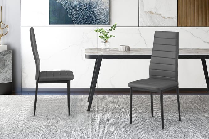 Stoel Kenzo | 41 X 48 X 96 Cm | Grijs