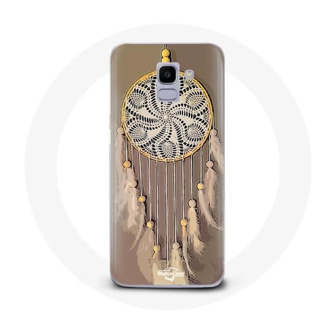 Coque pour Samsung Galaxy A8 2018 Attrape Rêve marron Capteur de Rêves