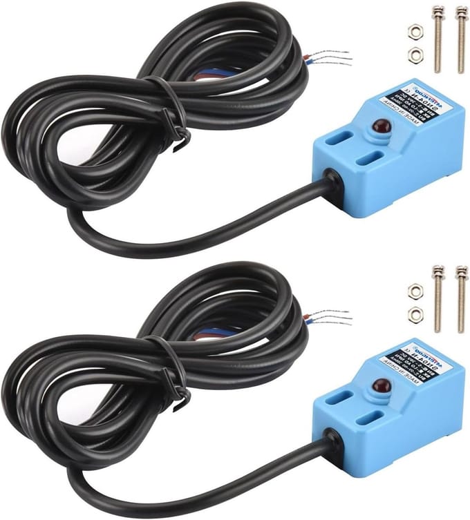 Inductieve nabijheidssensor NPN NO normaal open met bevestigingsbeugel - 2-pack voor detectie toepassingen