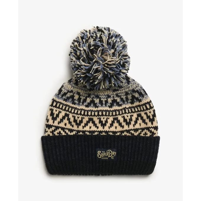 Gebreide muts met patroon voor vrouwen Superdry