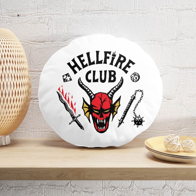 Stranger Things Hellfire Club Ronde Kussen