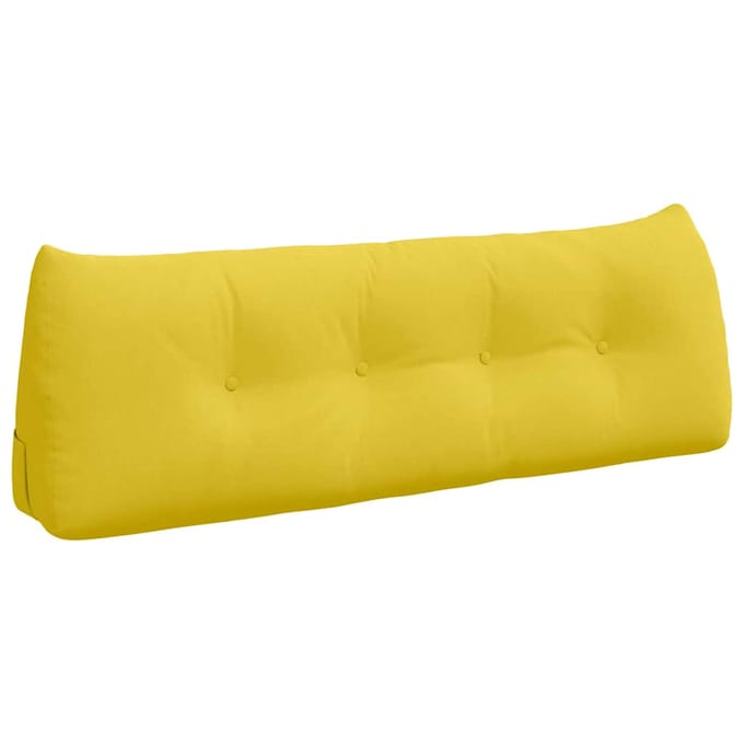 vidaXL - Rugkussen - Licht - Geel - 140 - x - 50 - x - 24 - cm - Stof