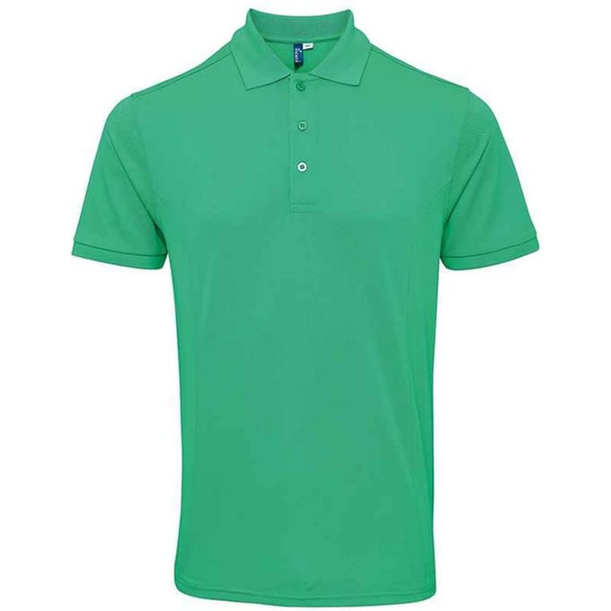 Premier Heren Coolchecker Plus Piqu Polo Shirt (Kelly Groen)