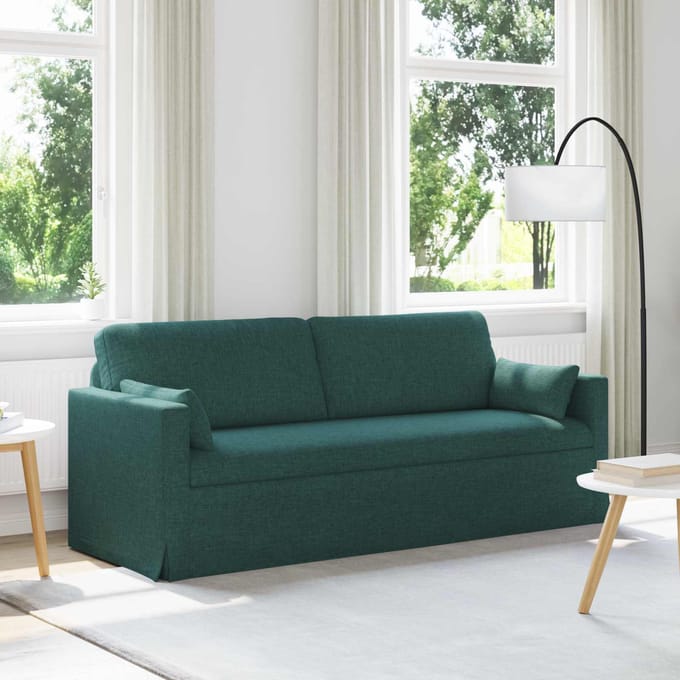 vidaXL - Bank - Donkergroen - 198 - x - 78 - x - 80 - cm - Stof
