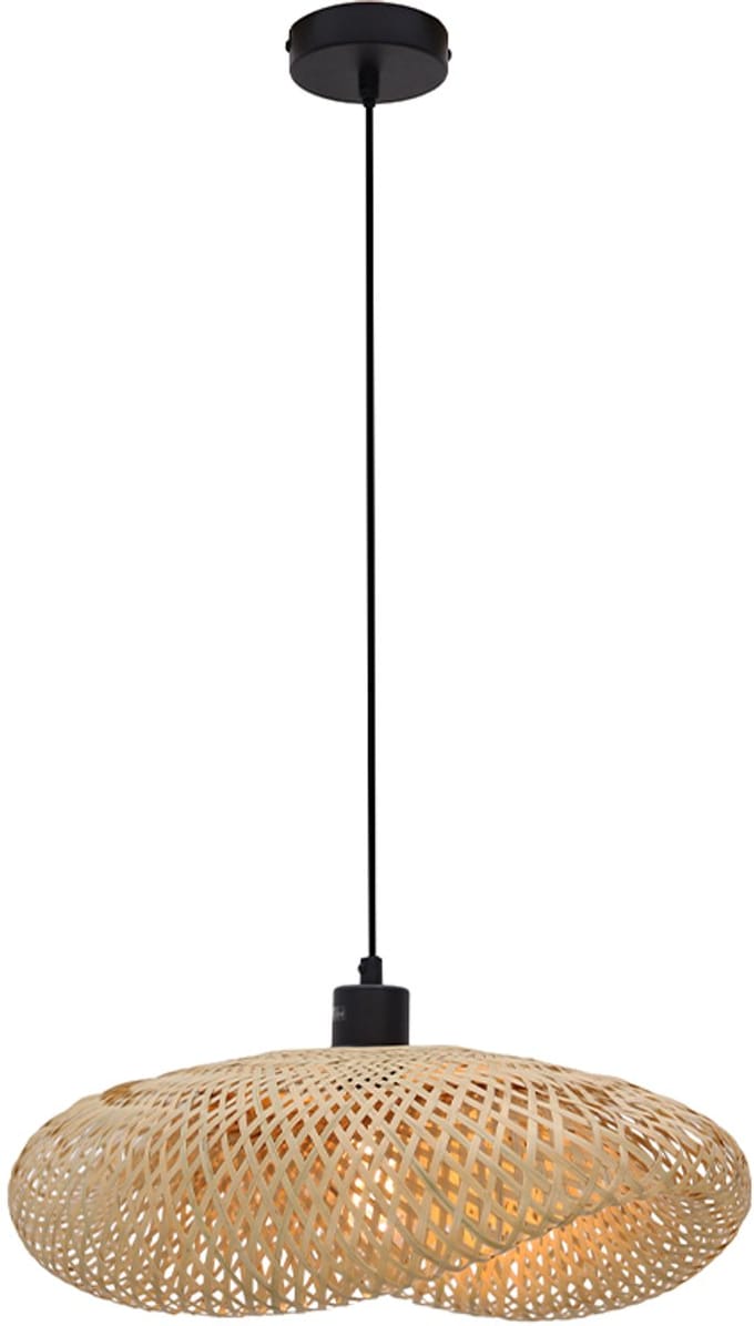 Olucia - SEZEN - Hanglamp - Bruin / Zwart - Vorm: Ovaal