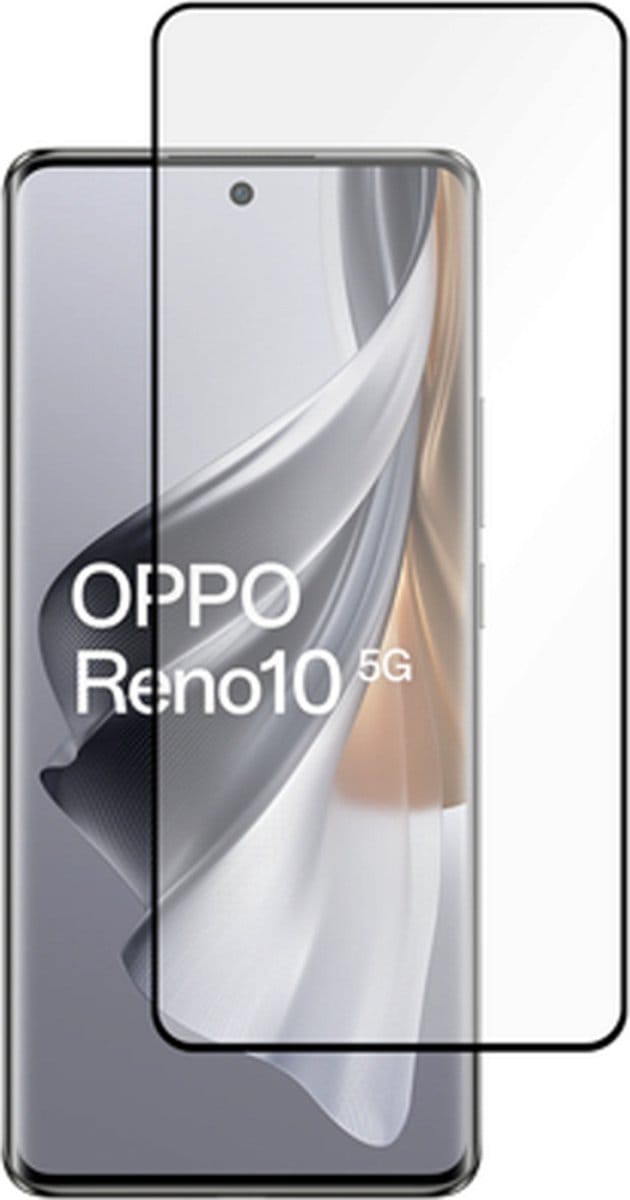 Just in Case screenprotector geschikt voor OPPO Reno10 (5G) - Screenprotector Full Cover Gehard Glas