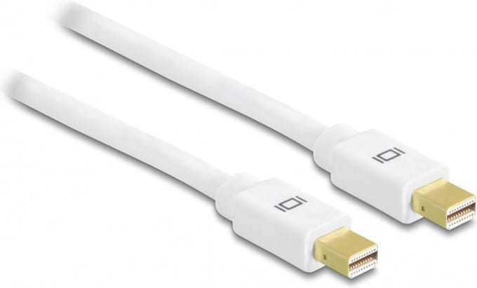 Delock - Mini DisplayPort Beeldscherm Kabel - wit - 2 meter