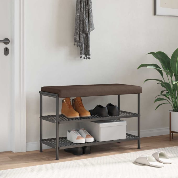 vidaXL - Bankkussen - Microvezel - Bruin - Diepte - 35 - cm