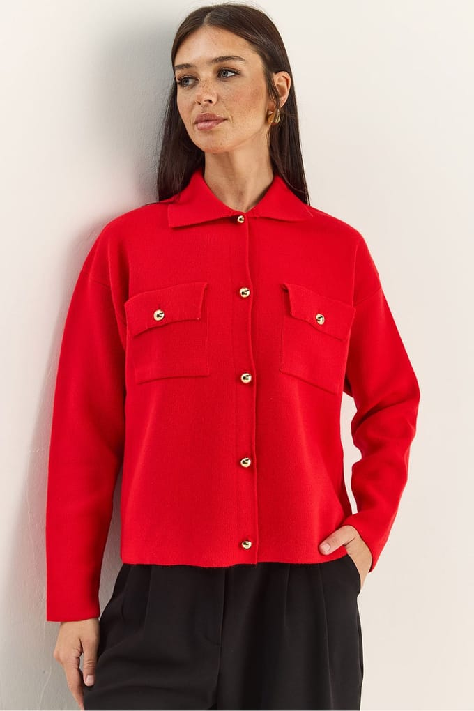 Polo Kraag Cardigan