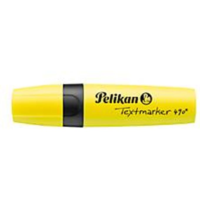 Pelikan Textmarker 490 - Markeerstift - Geel - 10 stuks