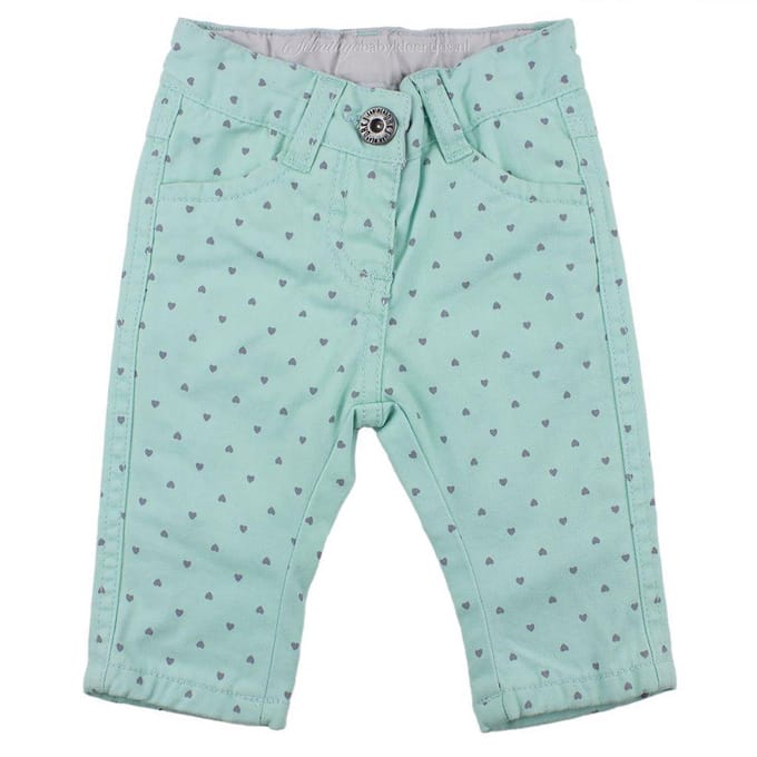Dirkje Meisjes Broek - Groen/mint - Maat 80