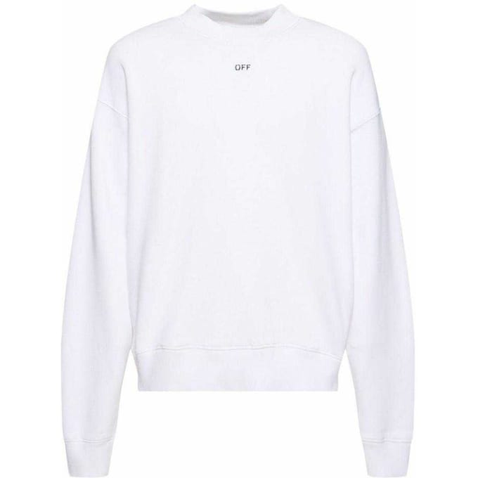 Off-White Unisex Postzegel Sweatshirt voor volwassenen (Wit)