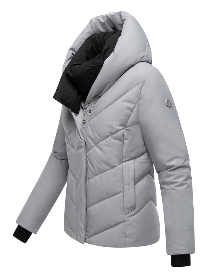 Marikoo dames gewatteerde winterjas Nadiraa met 2-in-1 design & capuchon