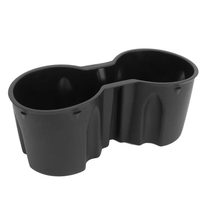 Insert Porte-gobelet Central de Console Silicone Diviseur Porte-gobelet Remplacement pour Tesla Model Y 2021 à 2023 black