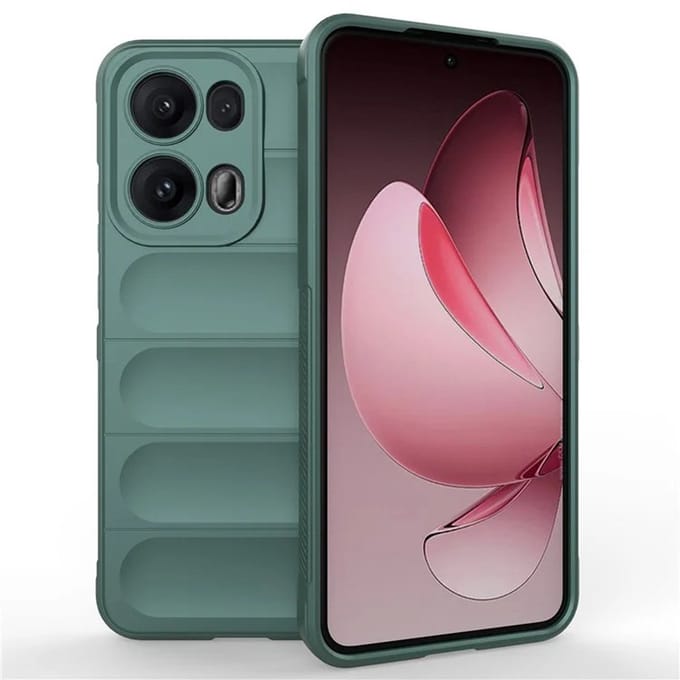 MobyDefend Hoesje - Geschikt voor Oppo Reno13 Pro - TPU Gripcase - Groen