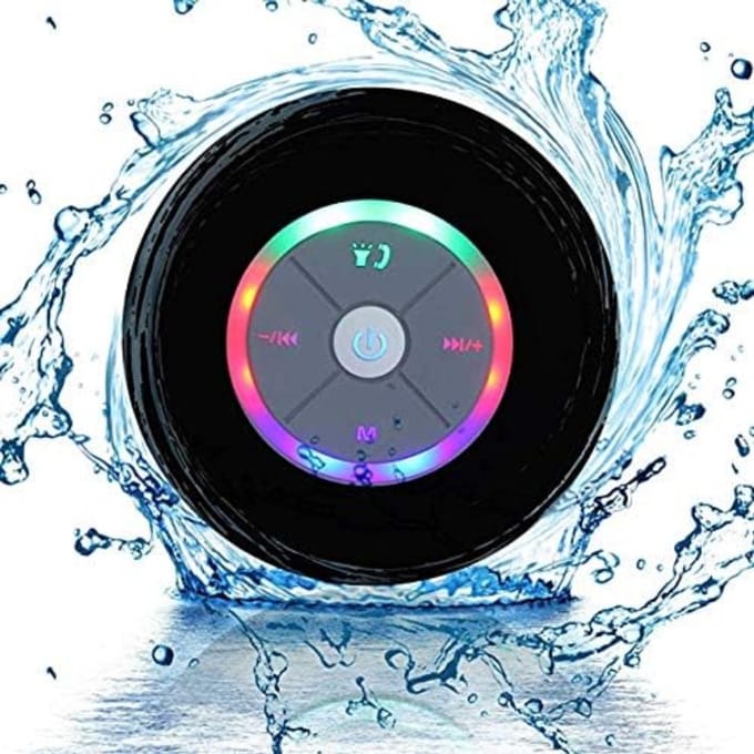White-Label® Douche Speaker - Draagbare Radio - Bluetooth - Waterdicht