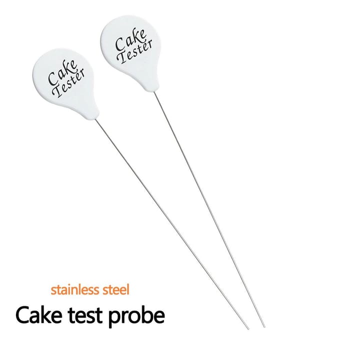 Roestvrijstalen Caketester Herbruikbare Metalen Cake Prikker Cake Testnaald wit