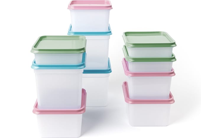 Amuse Diepvriesdozen - Set van 10 - Bewaardoos - Compacte Vershouddoos - Duurzaam - Tot -30°C en max 100°C