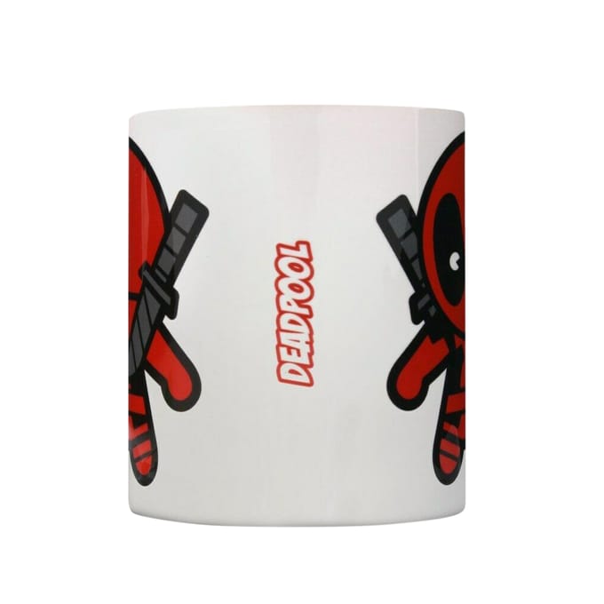 Marvel Kawaii Deadpool mok (Wit/rood)