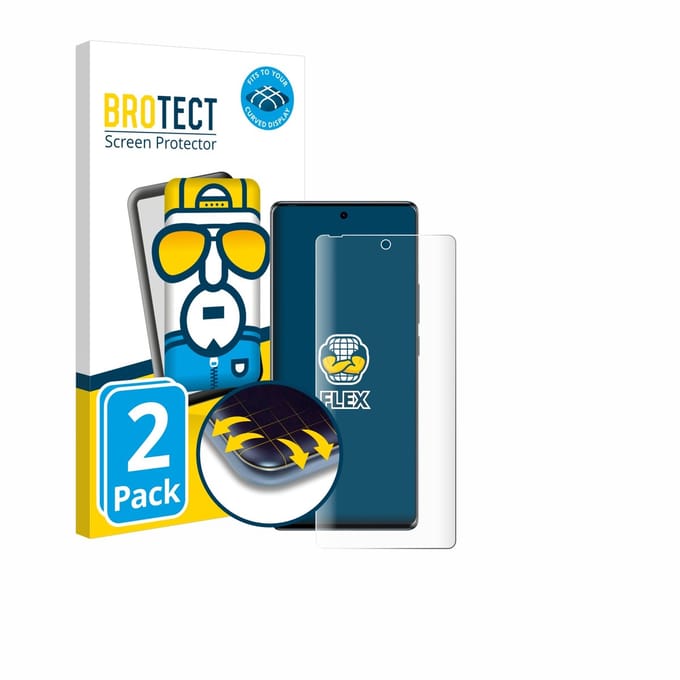 BROTECT - Screenprotector voor Tecno Spark 20 Pro Plus - Folie Beschermfolie transparant volledig dekking - 2 Stuks