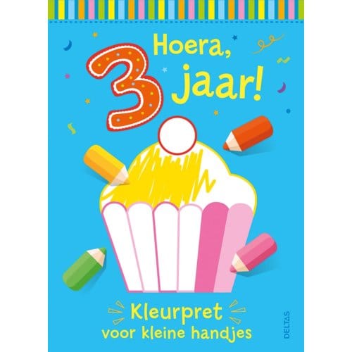 Hoera, 3 Jaar! Kleurpret Voor Kleine Handjes - ZNU