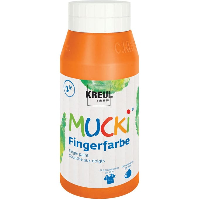 MUCKI Vingerverf, 750 ml - Oranje