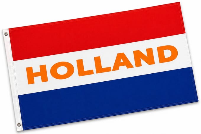 Boland - Polyester vlag 'Holland' - Voetbal - Koningsdag - Holland - Supporter - Voetbal