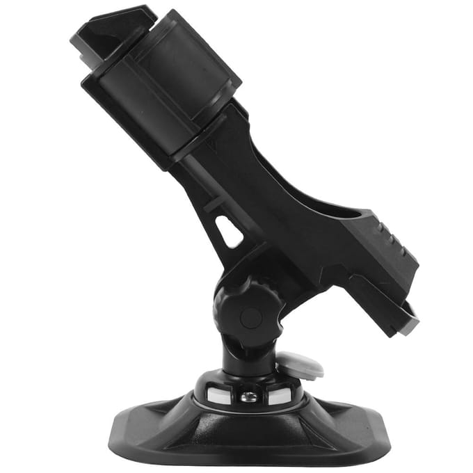 Supports de cannes à pêche antidérapants pour bateau, kayak, réglables black