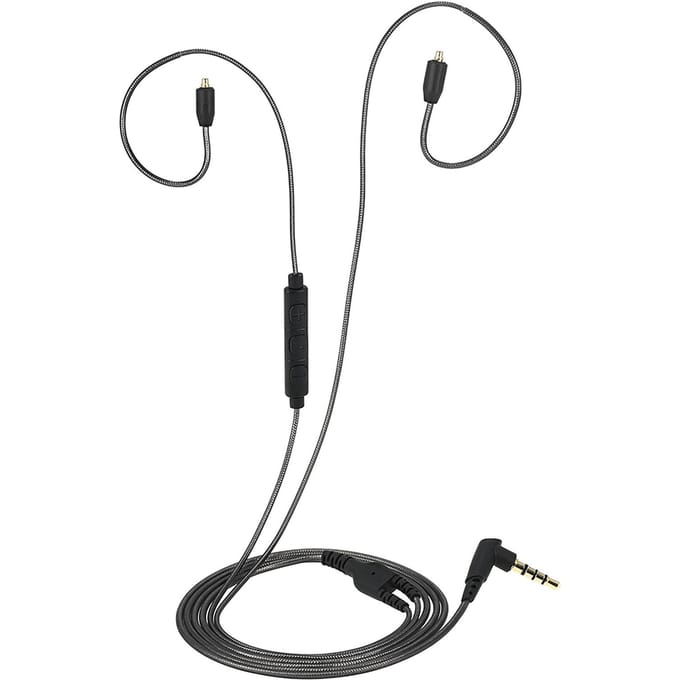 3,5 mm bedrade oortelefoonkabel Afneembaar vervangend hoofdtelefoonsnoer met microfoon MMCX-connector voor