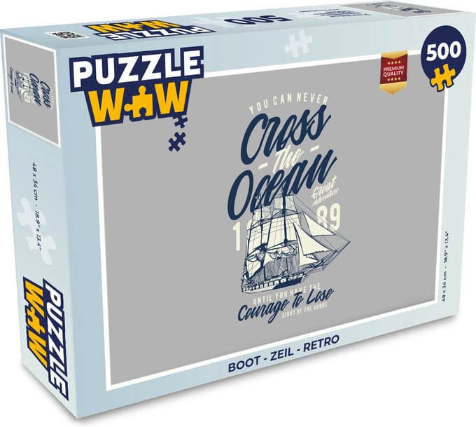 Puzzel Boot - Zeil - Retro - Legpuzzel - Puzzel 500 stukjes