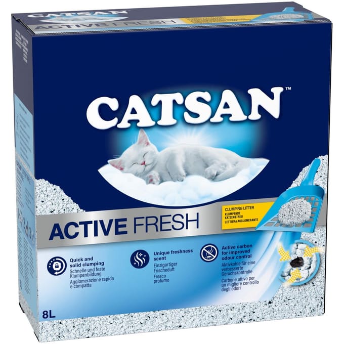 8L Active Fresh Catsan Kattenbakvulling Klontvormend