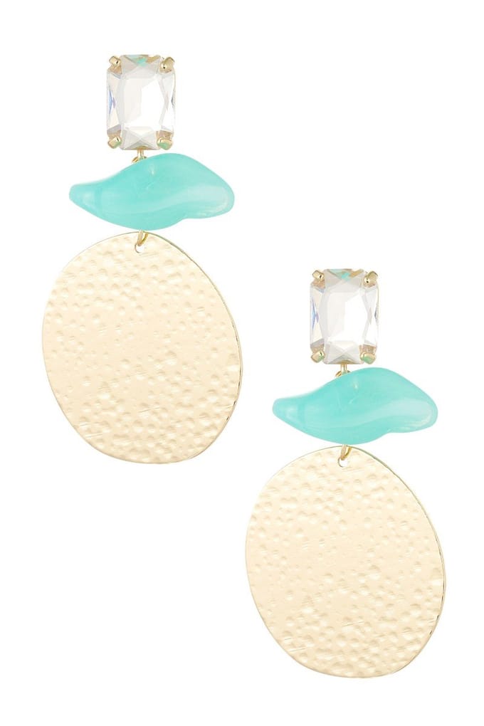 Statement Oorbellen Beach Vibes - Blauw